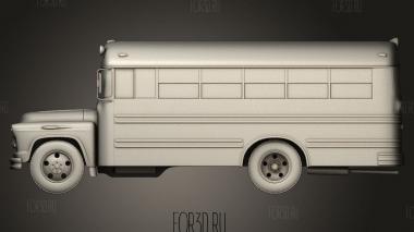 Школьный автобус Chevrolet 4500 1956 3d stl модель для ЧПУ