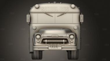 Школьный автобус Chevrolet 4500 1956 3d stl модель для ЧПУ