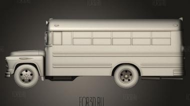 Школьный автобус Chevrolet 4500 1956 3d stl модель для ЧПУ