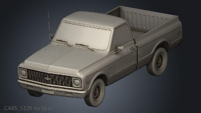 Chevrolet C10 Cheyenne Pickup 1971 stl model for CNC