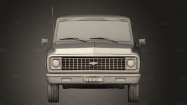 Пикап Chevrolet C10 Шайенн 1971 3d stl модель для ЧПУ