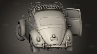 Классический Фольксваген Жук 3d stl модель для ЧПУ