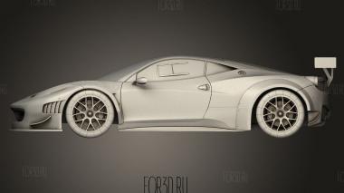 Ferrari 458 GT3 3d stl модель для ЧПУ
