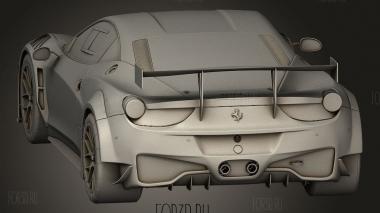 Ferrari 458 GT3 3d stl модель для ЧПУ