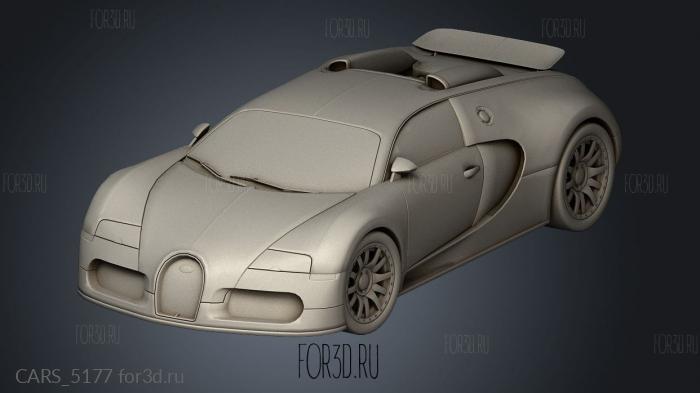 for bugatti veyron stl model for CNC