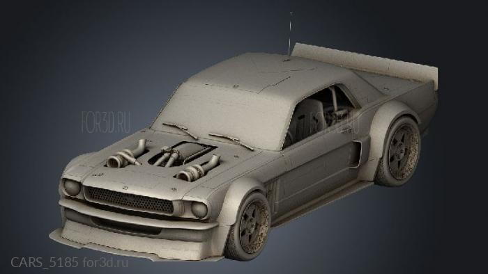 ford mustang hoonicorn stl model for CNC