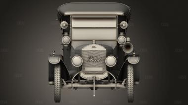 Ford T 4-дверный Универсал 1924 3d stl модель для ЧПУ