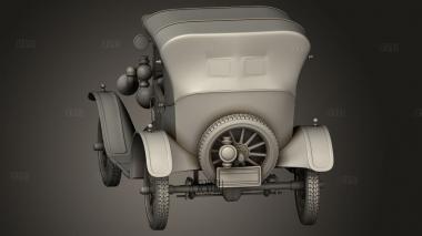 Ford T 4-дверный Универсал 1924 3d stl модель для ЧПУ