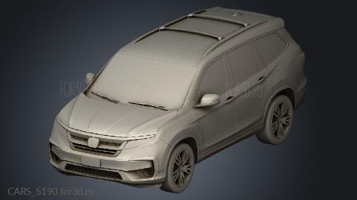 honda pilot 2019 stl model for CNC