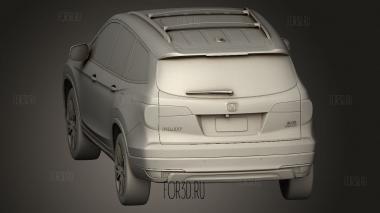 Honda pilot 2019 3d stl модель для ЧПУ