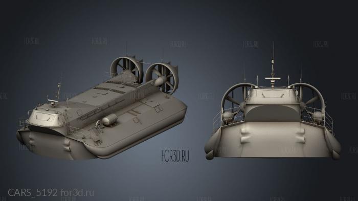 Hovercraft Hivus forest stl model for CNC