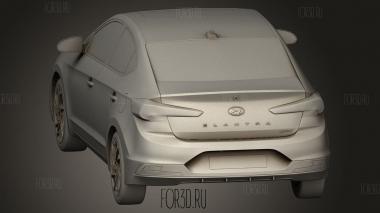 Hyundai elantra 2019 3d stl модель для ЧПУ