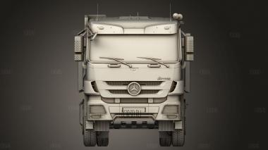 Самосвал Mercedes Benz Actros 3 оси 2011 3d stl модель для ЧПУ