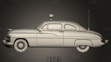 Mercury Eight Coupe 2-дверный полицейский 1949 3d stl модель для ЧПУ