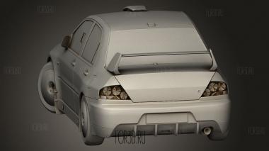 Mitsubishi Lancer EVO IX 3d stl модель для ЧПУ