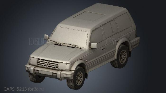 Mitsubishi Pajero Mk2 Wagon 5door 1991 stl model for CNC