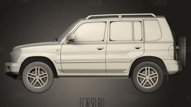 Mitsubishi Pajero Pinin 5 -дверный 1999 3d stl модель для ЧПУ