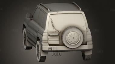 Mitsubishi Pajero Pinin 5 -дверный 1999 3d stl модель для ЧПУ