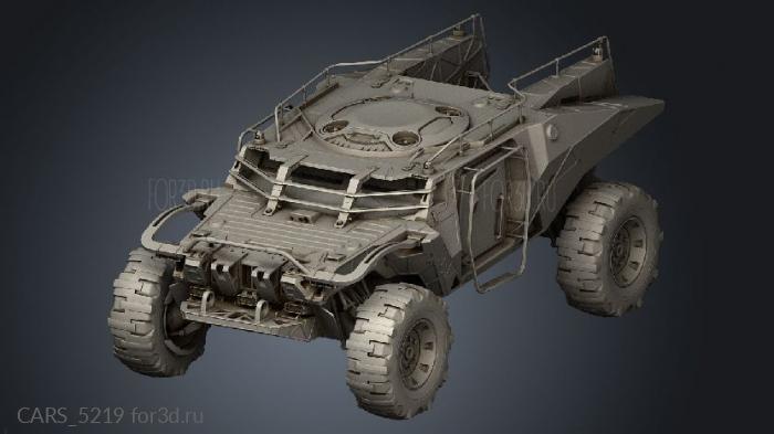 MAD 355 BRM Military Concept Vehicle stl model for CNC