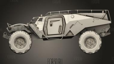 Военный концепт-кар MAD 355 BRM 3d stl модель для ЧПУ