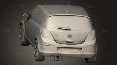 Opel Corsa 5-дверный 2011 3d stl модель для ЧПУ