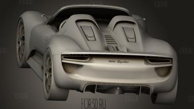 Концепт Porsche 918 Spyder 3d stl модель для ЧПУ