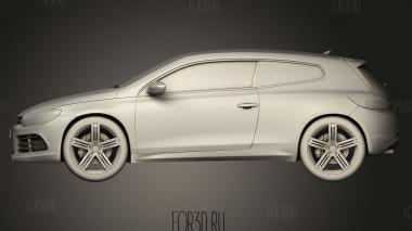 Volkswagen Scirocco R 2010 3d stl модель для ЧПУ