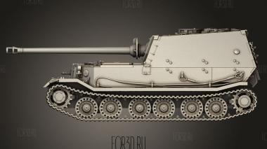 Sd Kfz Tiger Panzerjager Элефант 3d stl модель для ЧПУ