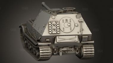 Sd Kfz Tiger Panzerjager Элефант 3d stl модель для ЧПУ