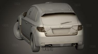Subaru Impreza X Sti 3d stl модель для ЧПУ