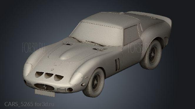 Ferrari 250 GTO I 1962 line stl model for CNC