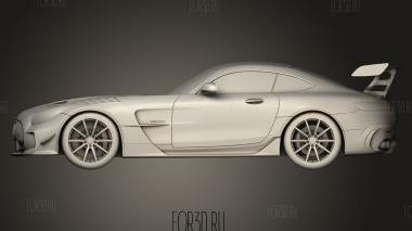 Mercedes amg gt черный 3d stl модель для ЧПУ