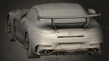 Mercedes amg gt черный 3d stl модель для ЧПУ