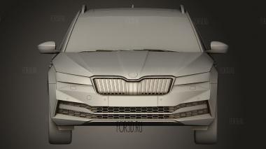 Skoda b combi 3d stl модель для ЧПУ