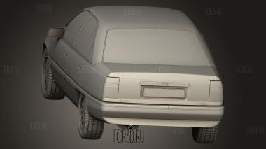 Opel Omega Mk1 Седан 1987 3d stl модель для ЧПУ