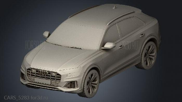 Audi Q8 2019 stl model for CNC