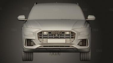 Audi Q8 2019 3d stl модель для ЧПУ