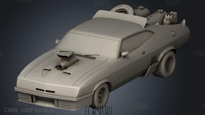 mad max interceptor movie car stl model for CNC