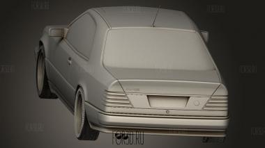 Mercedes Benz E cla Mk2 C124 coupe AMG 1988 3d stl модель для ЧПУ