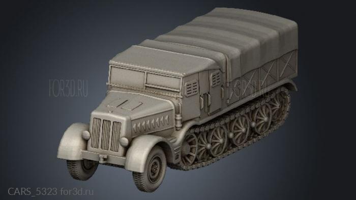 Sdkfz couverte stl model for CNC