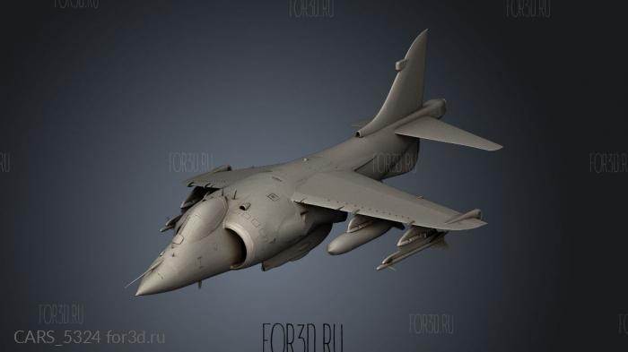 Sea Harrier FRS stl model for CNC