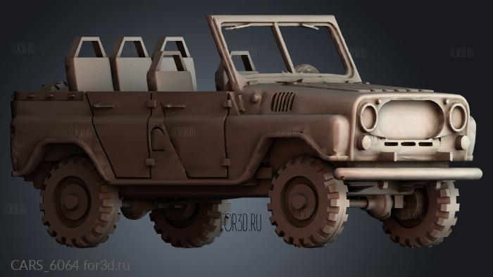 CARS_6064 stl model for CNC