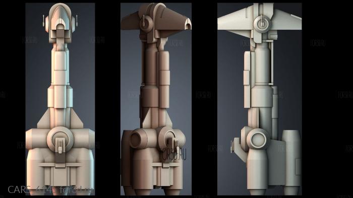 CARS_6145 stl model for CNC