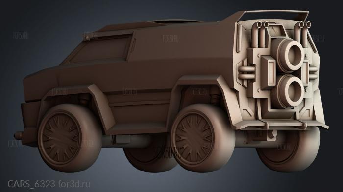 CARS_6323 stl model for CNC
