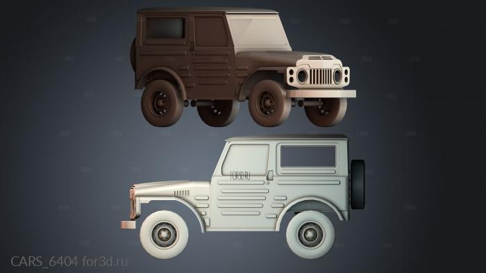 CARS_6404 stl model for CNC