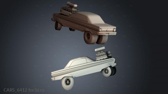 CARS_6412 stl model for CNC
