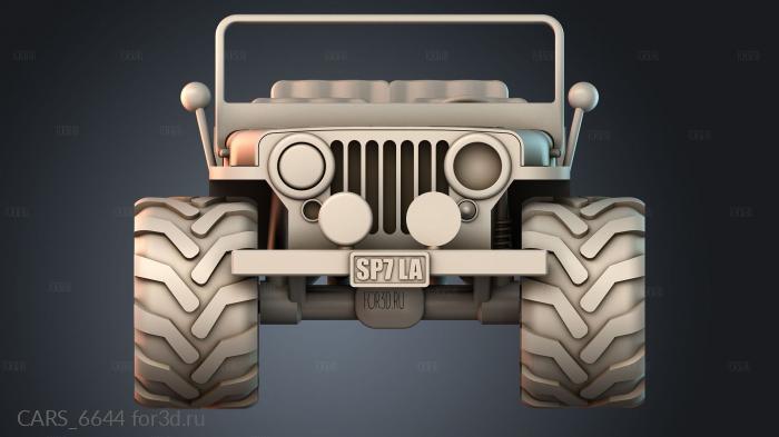 CARS_6644 stl model for CNC