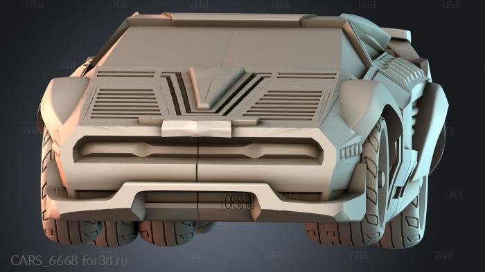 CARS_6668 stl model for CNC