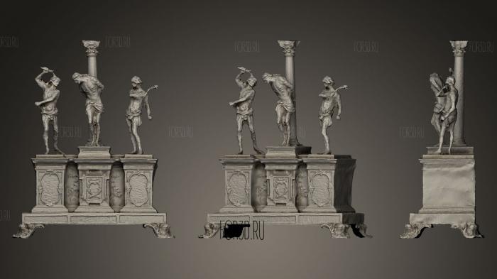 The scourging of Christ stl model for CNC