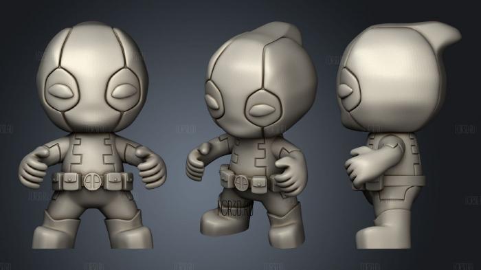Deadpool marvel 3d stl модель для ЧПУ